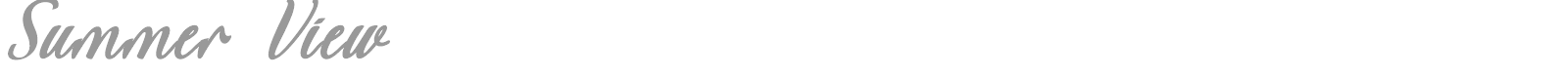 Summer View font preview